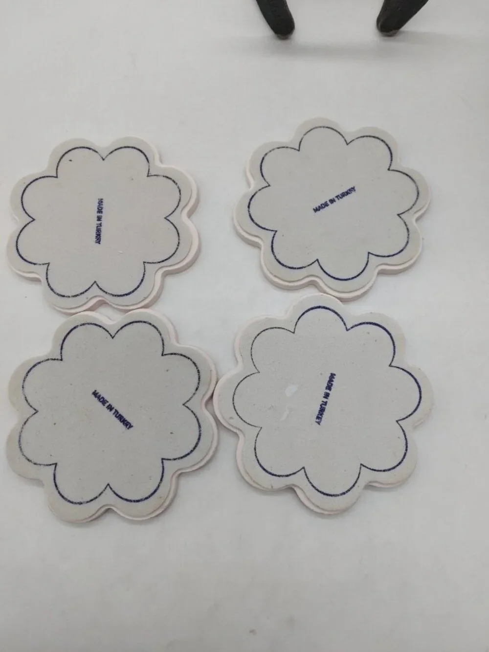 Turkish Flower shaped Ceramic Coasters 4
